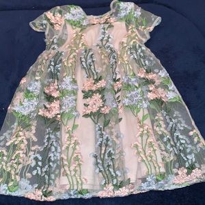Kids floral dress; size 2T